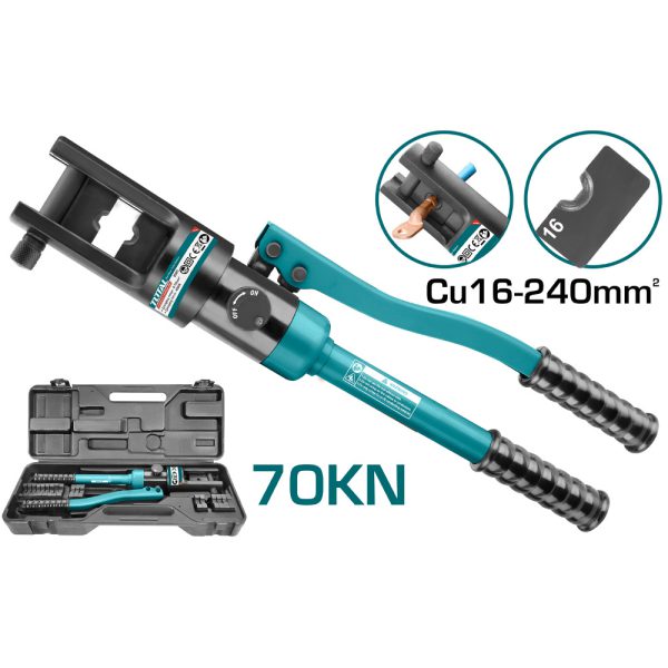 Prensa Hidráulica 70kn Cu (16-240mm2) Total