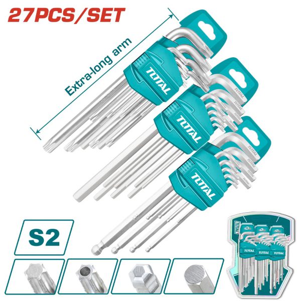 Llaves Torx Y Hexagonal De 1.5 A 10 Mm En Juego De 27 Pcs