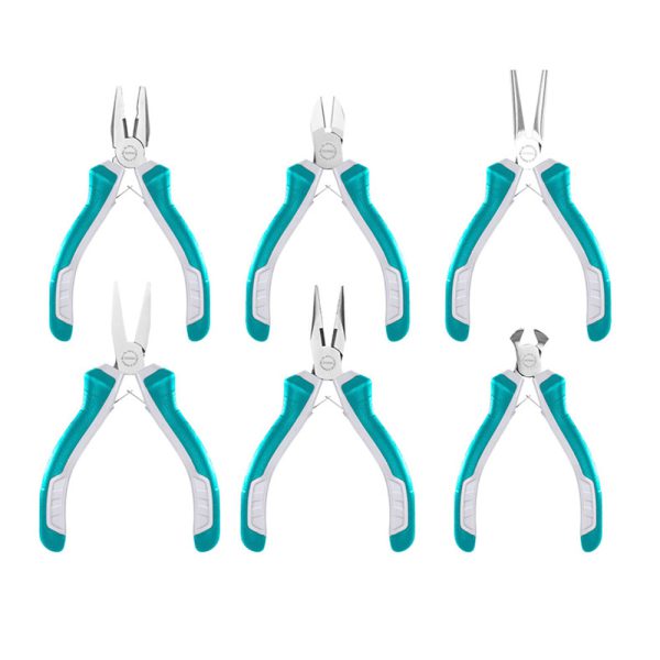 Mini Alicates De 4.5'' En Juego De 6 Pcs Total
