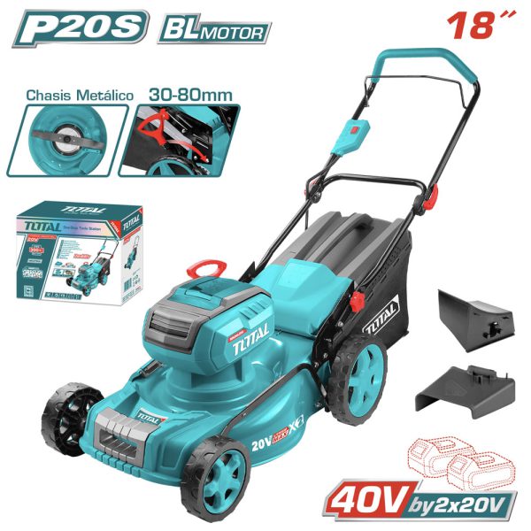 Podadora De Césped Inalámbrica 40v - 2800rpm Total