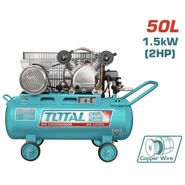 Compresor De Aire 50l - 2.0hp - 116psi - 950 Rpm Total