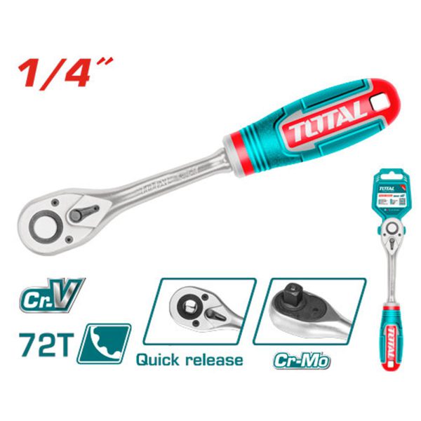 Ratchet Industrial 1/4'' 72 Dientes Total