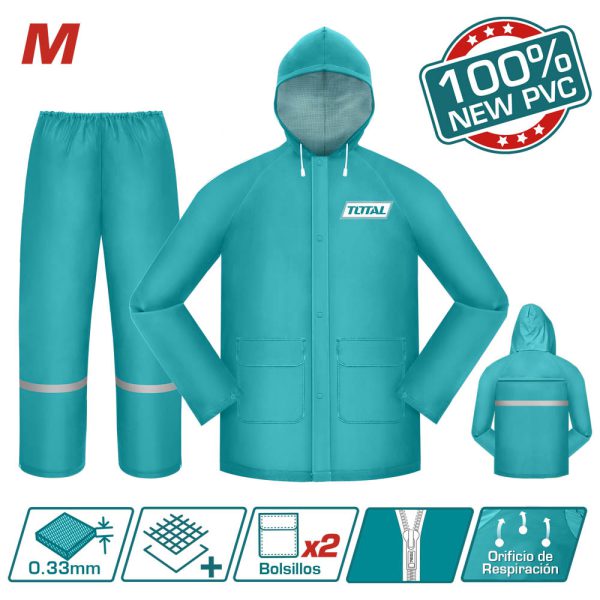 Conjunto Impermeable Talla M A Xl Total