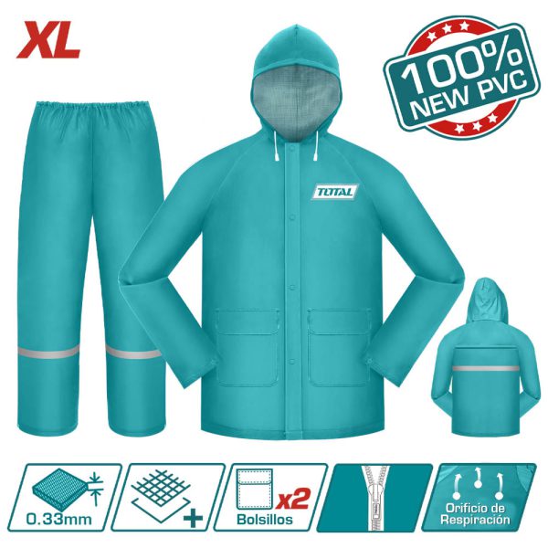 Conjunto Impermeable Talla M A Xl Total