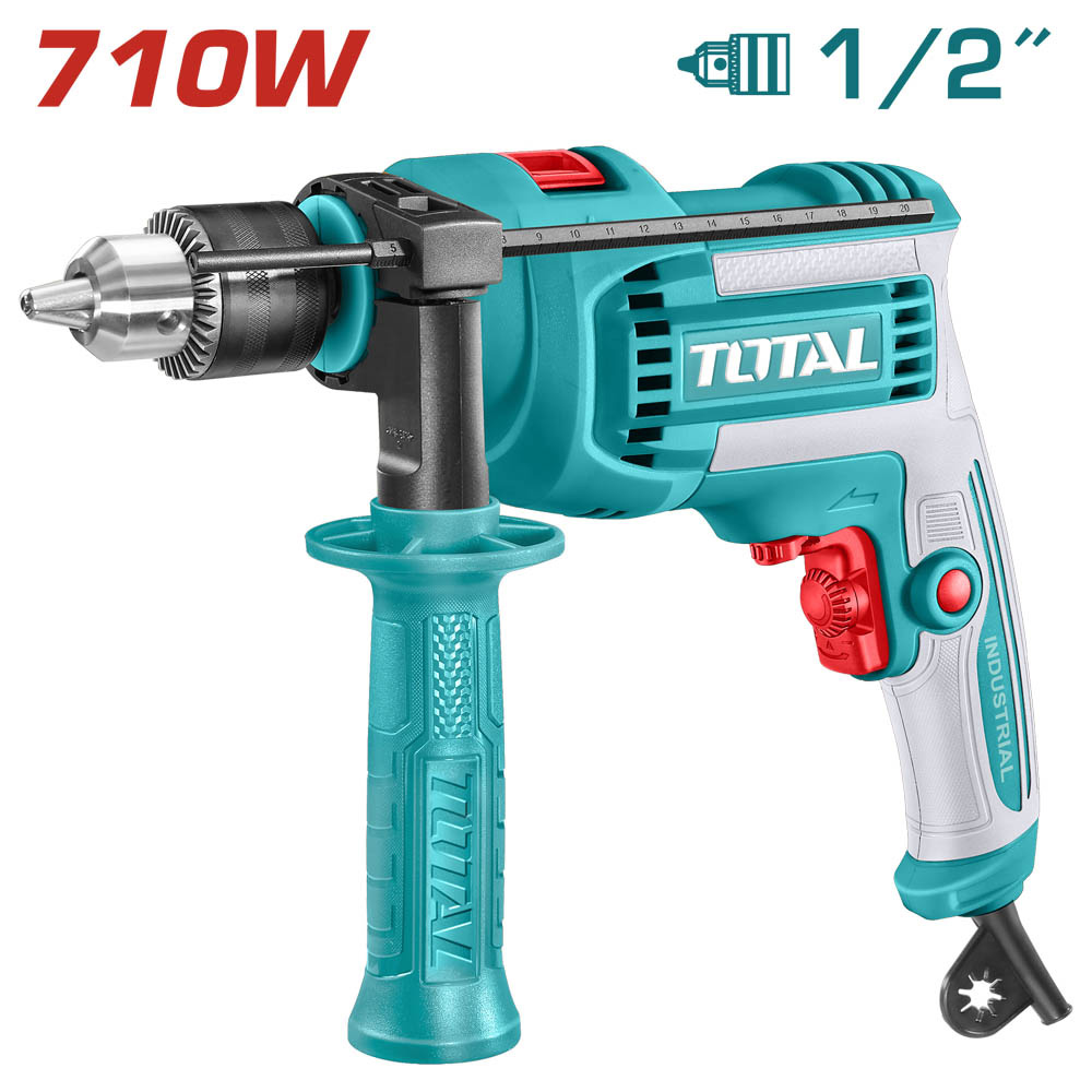 Taladro Percutor 1/2'' 710w Velocidad Variable Total