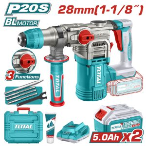 Rotomartillo Sds Plus 20v 4.5j 4400bpm Con 2 Baterías 5.0ah