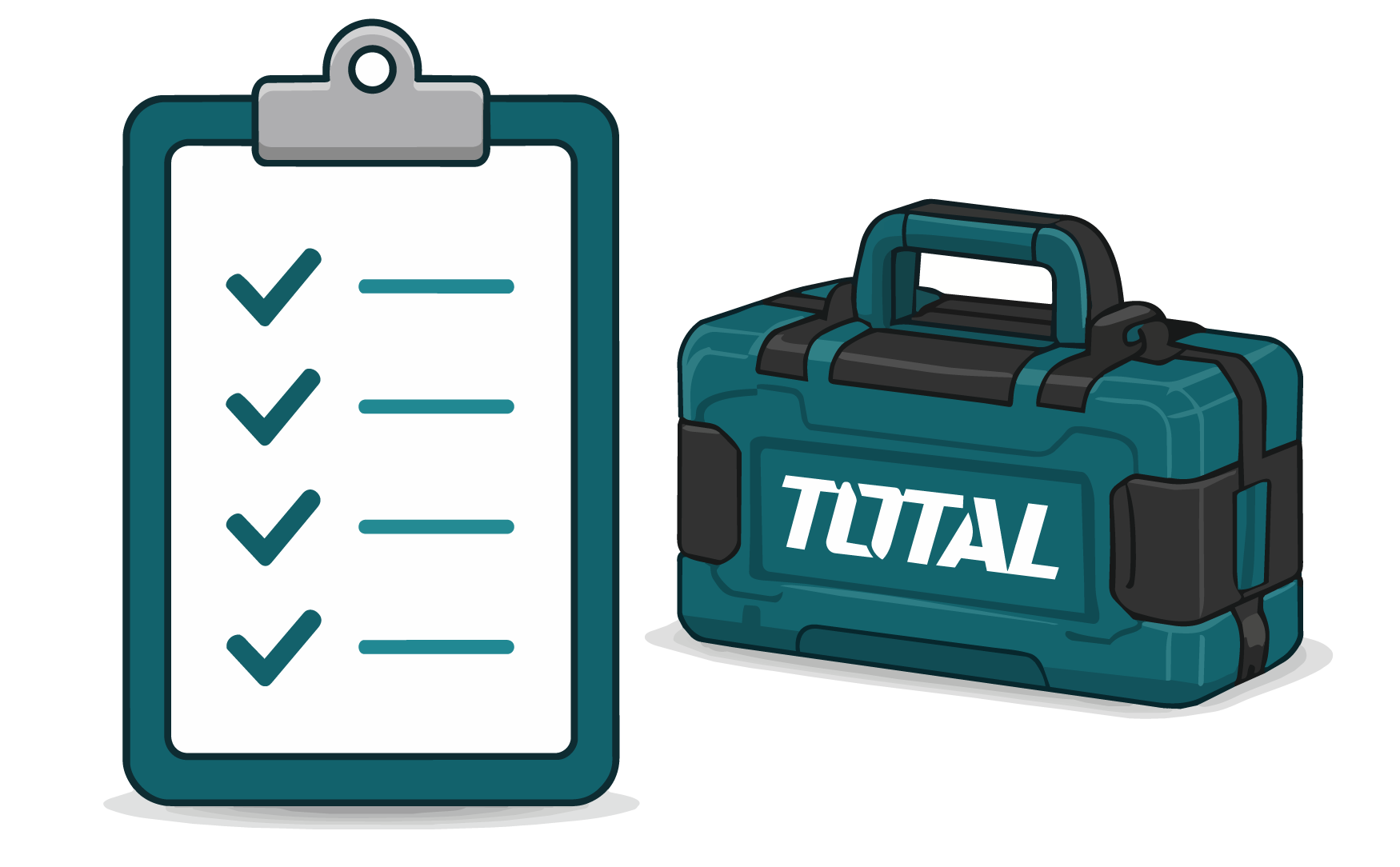 Checklist de evaluación y maletín de herramientas TOTAL